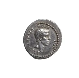 Denarius met de kop van Brutus